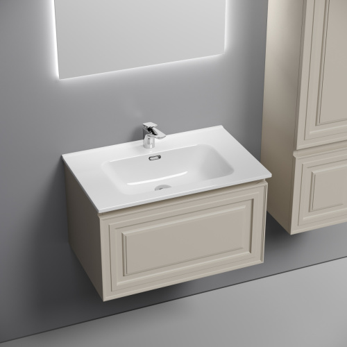 Тумба под раковину Sancos Very VR70CE 70х40 подвесная цвет бежевый - фото 4